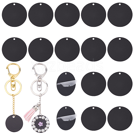   50Pcs Opaque Acrylic Pendants SACR-PH0001-44-1