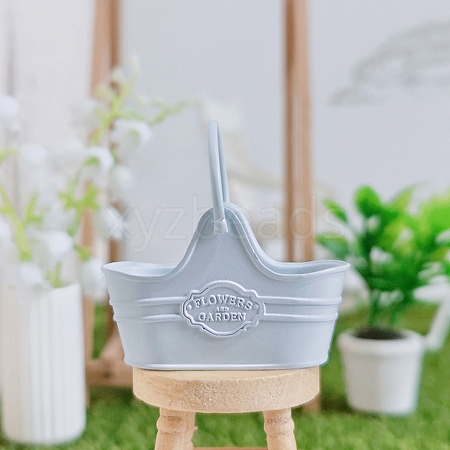 Alloy Flower Basket Mini Model PW-WGDE8CD-08-1