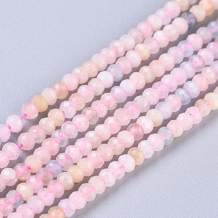 Natural Morganite Beads Strands X-G-R475-009-1