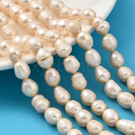 Natural Cultured Freshwater Pearl Beads Strands PEAR-I007-01E-01B-1