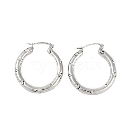 304 Stainless Steel Hoop Earrings for Women EJEW-K281-34P-02-1