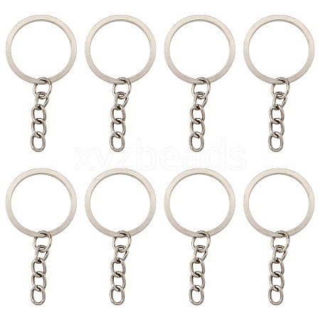 50Pcs Iron Keychain Ring IFIN-FS0001-56-1