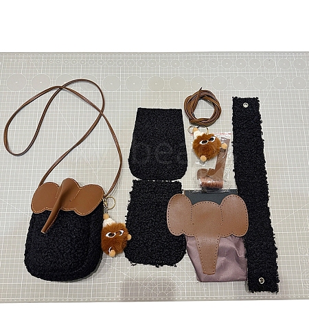 DIY Hand-woven Wool Bag Kits PW-WGF0930-05-1