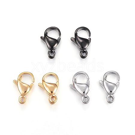 304 Stainless Steel Lobster Claw Clasps STAS-H353-C-02-1