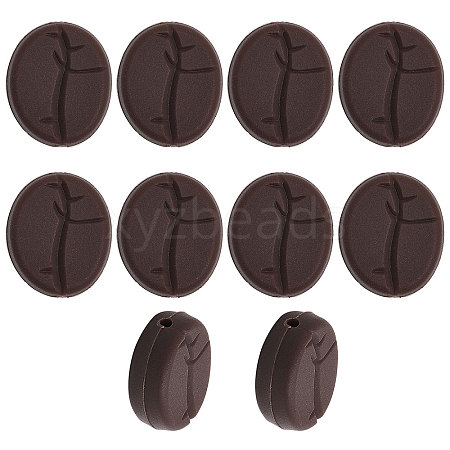 CHGCRAFT 10Pcs Food Grade Eco-Friendly Silicone Beads SIL-CA0002-01-1