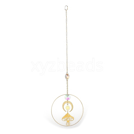 Brass Big Pendant Decorations HJEW-M005-03G-05-1