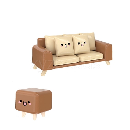 Plastic Sofa with Stool Mini Model PW-WG76B30-01-1