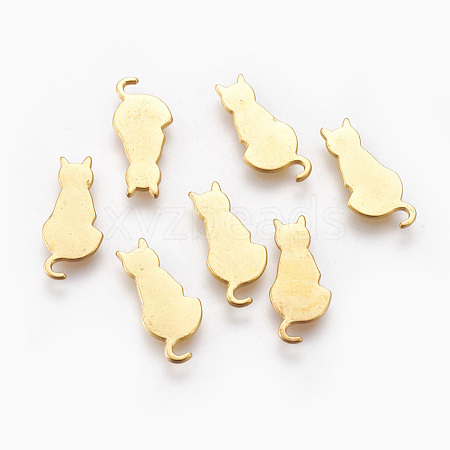 Alloy Kitten Cabochons PALLOY-WH0051-01G-06-1