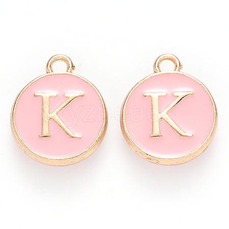 Golden Plated Alloy Enamel Charms LS-ENAM-S118-07K-1