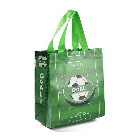 Football Printed Non-Woven Waterproof Tote Bags ABAG-P012-B02-1