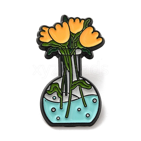 Flower Enamel Pins JEWB-K022-03E-EB-1