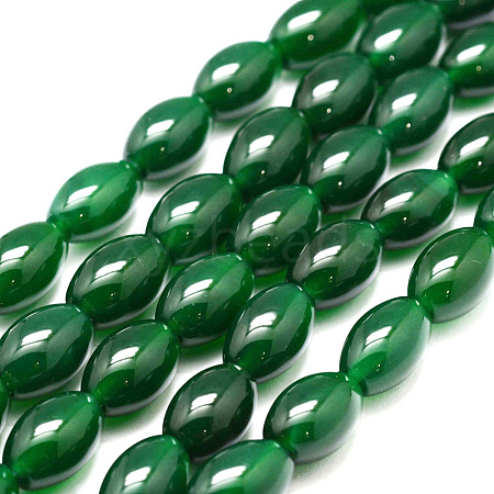 Natural Green Onyx Agate Bead Strands X-G-G877A-A05-1