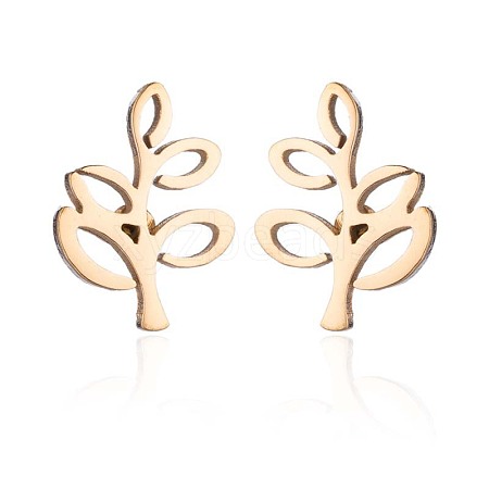 304 Stainless Steel Stud Earrings WGE2D60-01-1