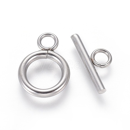 Non-Tarnish 304 Stainless Steel Toggle Clasps LS-STAS-I120-61C-P-1