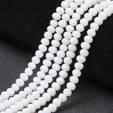 Opaque Solid Color Imitation Jade Glass Beads Strands EGLA-A044-P3mm-D01-1