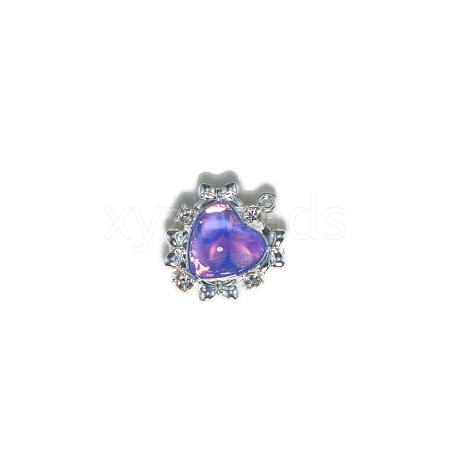 Alloy Moonstone Heart Charms PW-WGDC454-01-1