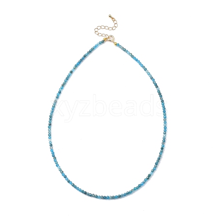 Natural Apatite Beaded Necklaces NJEW-JN02990-03-1