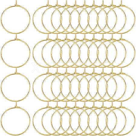 SOFPLATE 200Pcs Brass Wine Glass Charm Rings KK-SP0001-31A-G-1