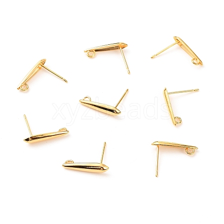 Brass Stud Earring Findings KK-F824-003G-1