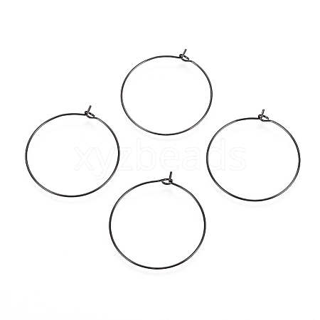 316L Surgical Stainless Steel Hoop Earring Findings LS-X-STAS-D164-01B-1