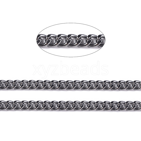 Iron Cuban Link Chains CH-R013-5x4mm-B-1