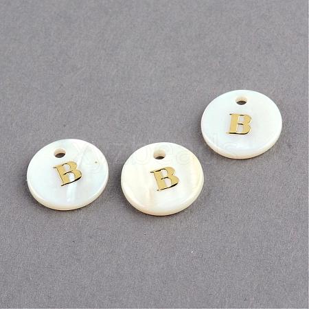 Freshwater Shell Pendants SSHEL-S249-B-1