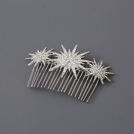 Star Alloy Rhinestone Hair Combs LS-PW-WG71773-02-1