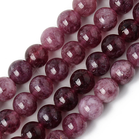 Natural Quartz Beads Strands G-R479-8mm-04-1