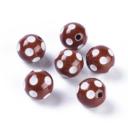 20MM Chunky Bubblegum Acrylic Round Beads X-SACR-S146-20mm-14-1