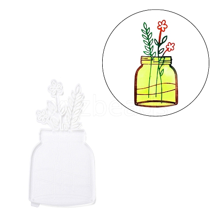 Flowerpot DIY Pendant Silicone Molds DIY-Z016-01-1