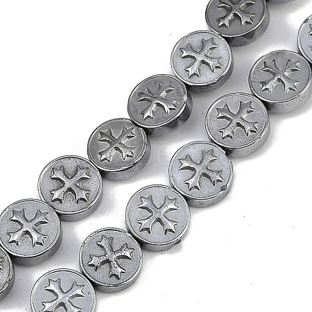 Electroplated Synthetic Non-magnetic Hematite Beads Strands G-K375-B02-03-1