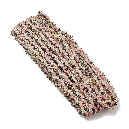 Polyester Flower Lace Ribbon OCOR-WH0070-77G-1