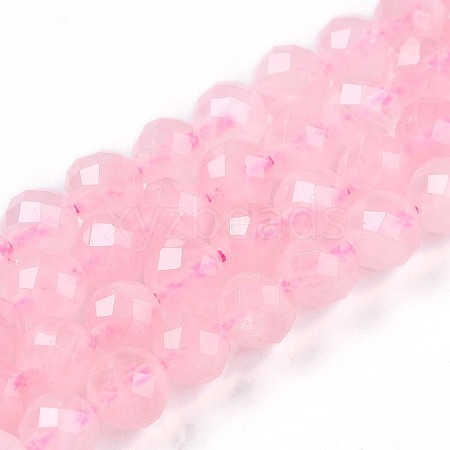 Natural Rose Quartz Beads Strands G-S345-6mm-34-1