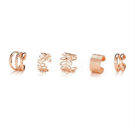 5Pcs Alloy Cuff Earrings WGB83F9-26-1